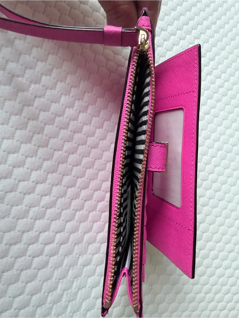 kate spade Hot Pink Leather Wristlet